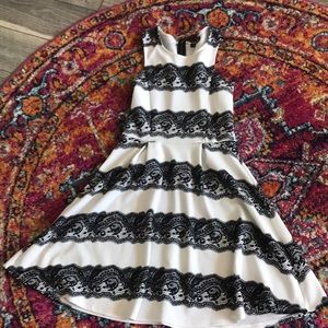 Black and white dress